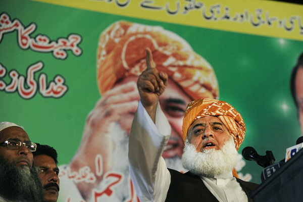 Maulana Fazlur Rehman, April 14. Arif Ali—AFP