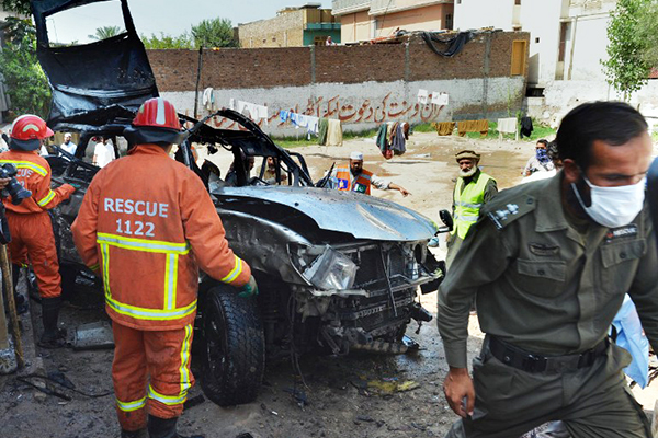 The May 24 bombing in Peshawar. A. Majeed—AFP