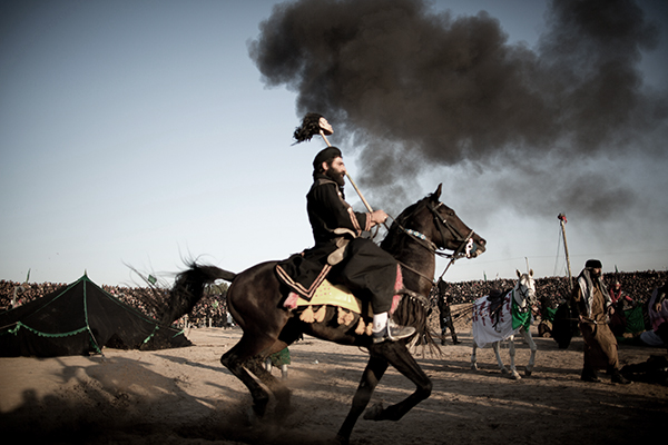 Reenactment of the battle of Karbala in Iran, Nov. 15. Behrouz Mehri—AFP