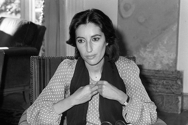 Bhutto at Cannes, Nov. 7, 1985. AFP