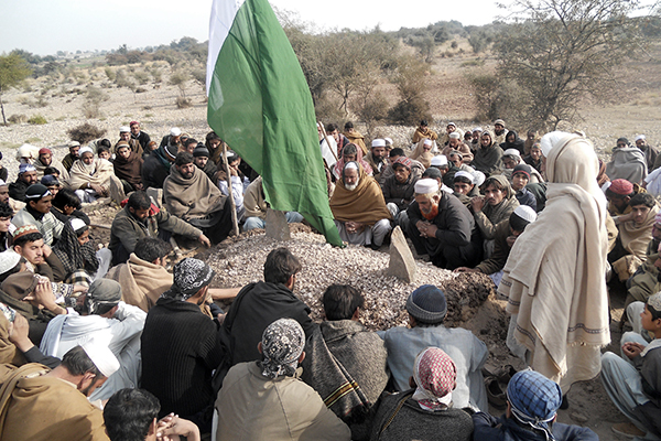 The funeral in Kohat of a soldier killed in Sunday’s Bannu attack. Basit Shah—AFP