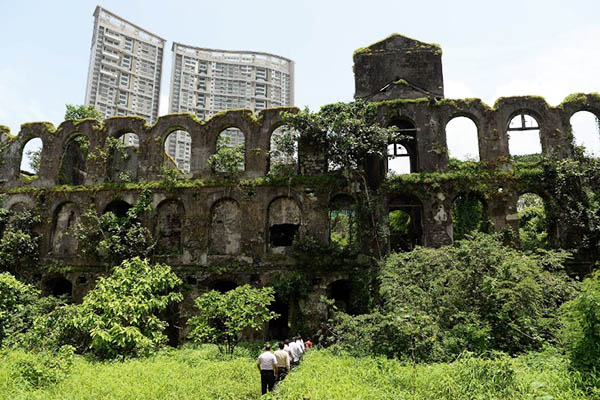 The abandoned mill compound where the photographer was gang-raped. Punit Paranjpe—AFP