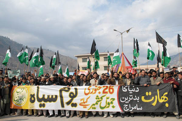An anti-India rally in Muzaffarabad, Jan. 26, 2015. Sajjad Qayyum—AFP