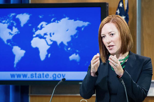 U.S. State Department spokeswoman Jen Psaki. Paul J. Richards—AFP