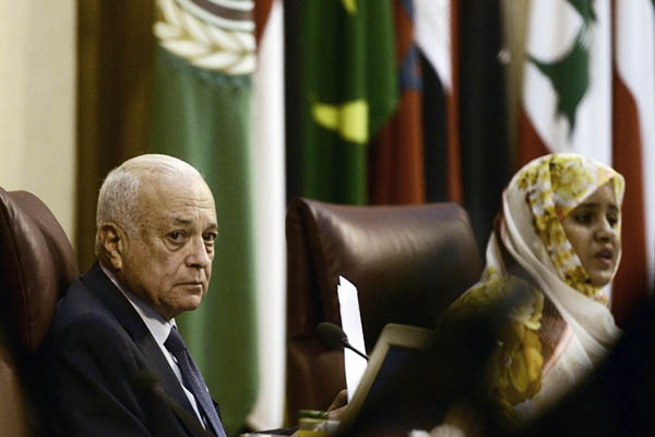 Arab League chief Nabi al-Arabi. Mohamed el-Shahed—AFP
