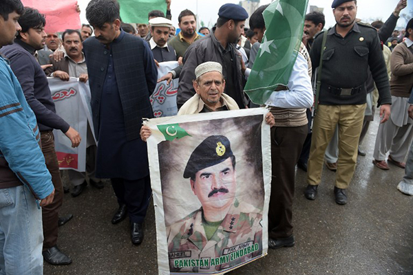A peace rally in Islamabad, Feb. 24. Aamir Qureshi—AFP