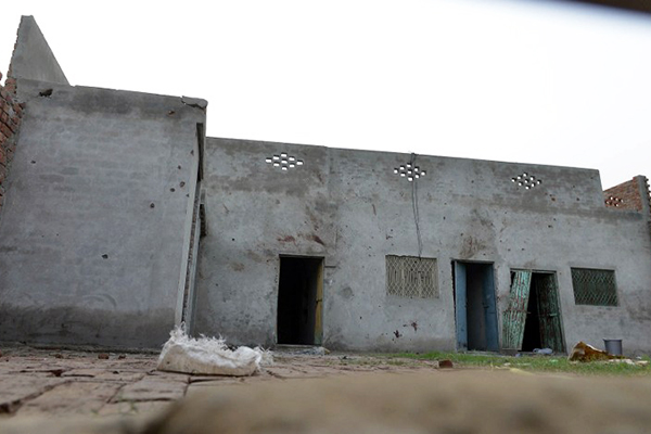 The house raided by Pakistani forces near Lahore, June 29. Arif Ali—AFP