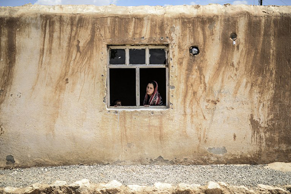 A Syrian Kurdish woman in Suruc, Turkey, June 27. Bulent Kilic—AFP