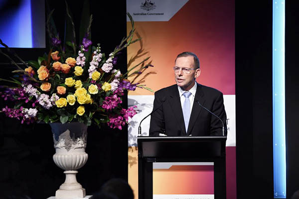Australian Prime Minister Tony Abbott. Saeed Khan—AFP