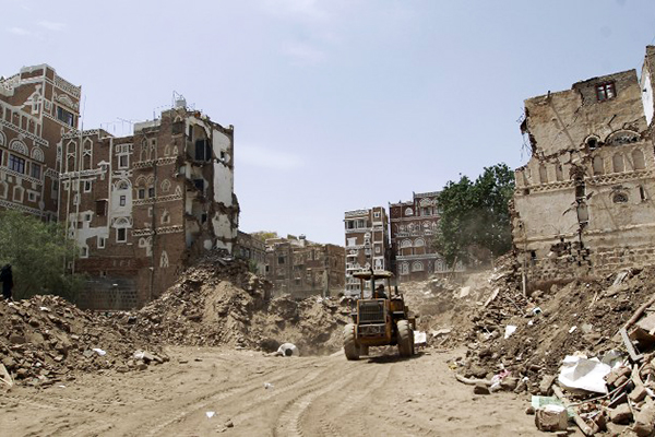 Destruction in Sana’a, June 15. Mohammed Huwais—AFP