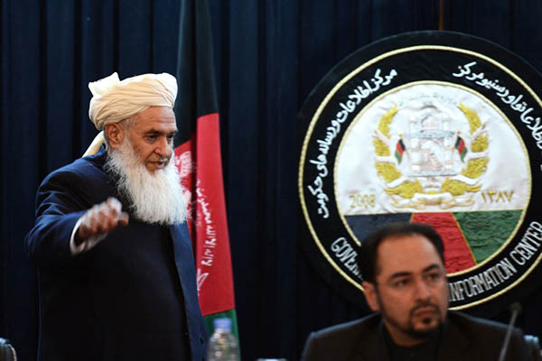 Members of the Afghan High Peace Council in Kabul. Jawad Jalali—AFP