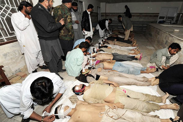 Some 50 Afghans were found dead inside a container on the outskirts of Quetta in 2009. Banaras Khan—AFP
