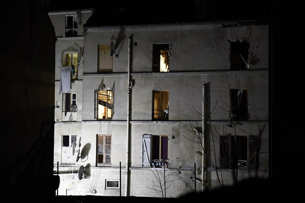 The building that was raided by French police in Saint-Denis. Eric Feferberg—AFP