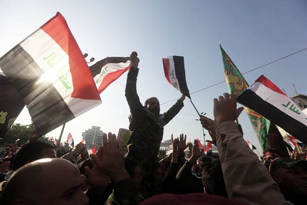 Iraqi protesters demand the withdrawal of Turkish troops. Ahmad al-Rubaye—AFP