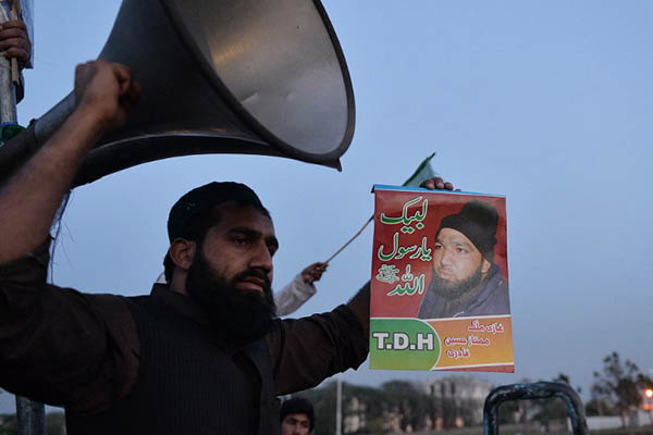 Lawyer Saif-ul-Mulook sees Mumtaz Qadri supporters as potential threats to his life. Aamir Qureshi—AFP