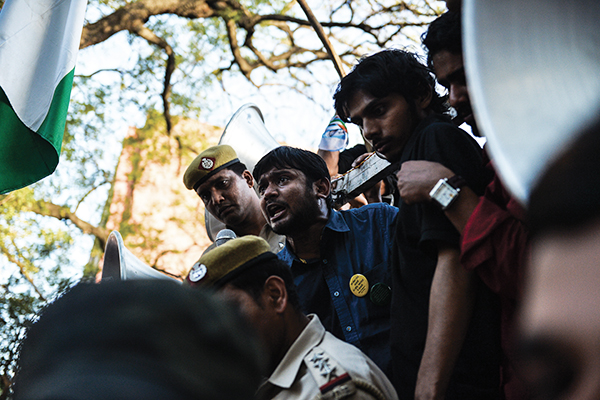 Kumar addresses students and activists in New Delhi, March 15. Chandan Khanna—AFP